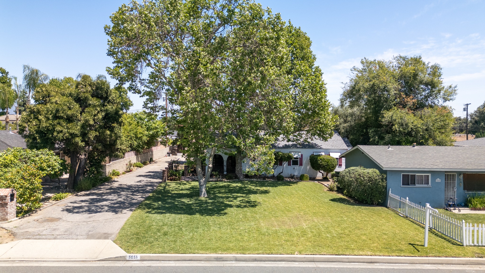 Exterior perspective of the Spanish Ranch residence